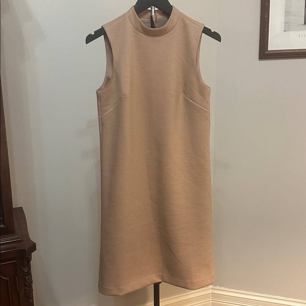Ann Taylor Sleeveless Tan Dress